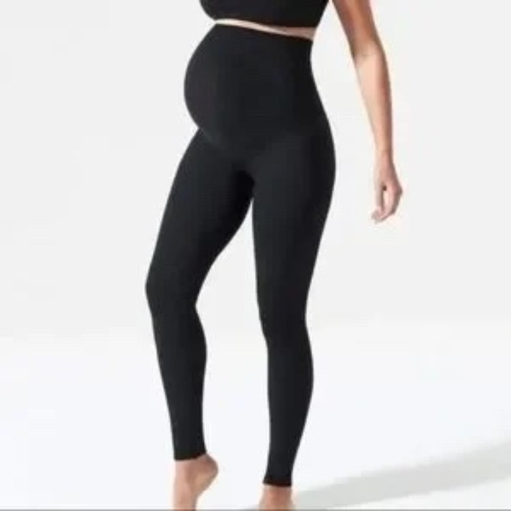 Blanqi Everyday Maternity Leggings Belly Support Full Length Black